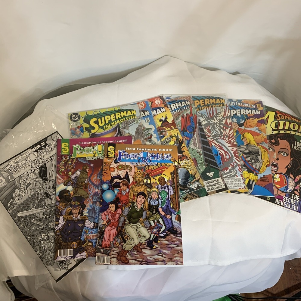 Lot‎ Of Comic Books Sealed 10 Superman Assorted DC Comics
